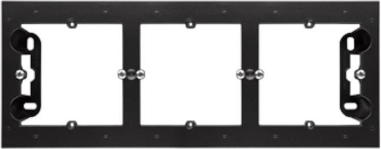 Picture of Kontakt-Simon Simon 54 Premium Puszka natynkowa 3-krotna do ramek PREMIUM. Gboko 35 mm czarny mat DPN3/49