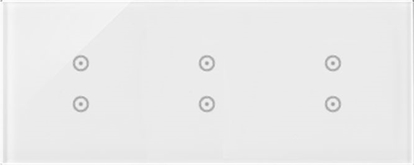 Изображение Kontakt-Simon Simon 54 Touch Panel dotykowy 3 moduy 2 pola dotykowe pionowe, 2 pola dotykowe pionowe, 2 pola dotykowe pionowe, DSTR3333/70