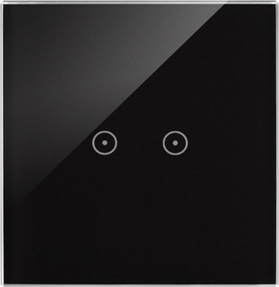 Attēls no Kontakt-Simon Simon Touch ramki Panel dotykowy S54 Touch, 1 modu, 2 pola dotykowe poziome zastyga lawa DSTR12/73