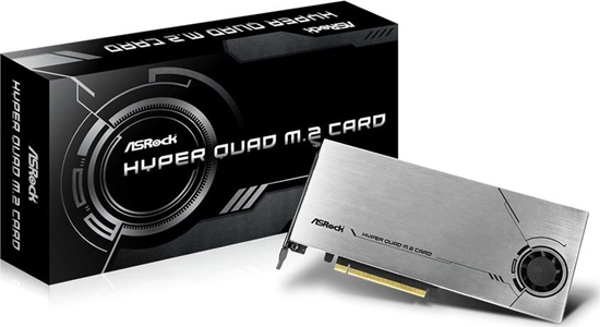Изображение Kontroler ASRock Adapter HYPER QUAD M.2 CARD