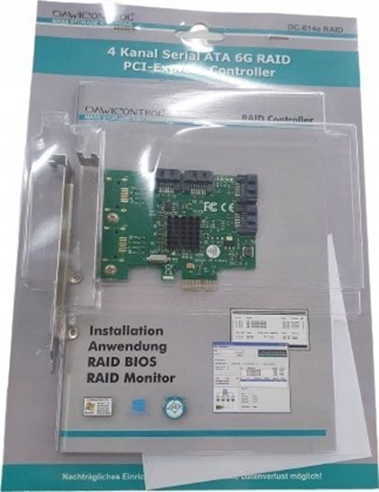 Picture of Kontroler Dawicontrol Dawicontrol DC-614e RAID SATA PCIe blister, controller