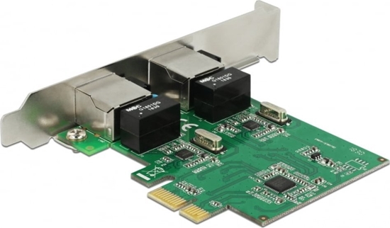 Изображение Tīkla karte PCIe  > 2 x Gigabit LAN RJ45, Delock