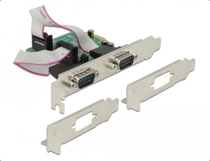 Picture of Delock PCI Express x1 Card to 2 x Serial RS-232 high speed 921K with voltage supply