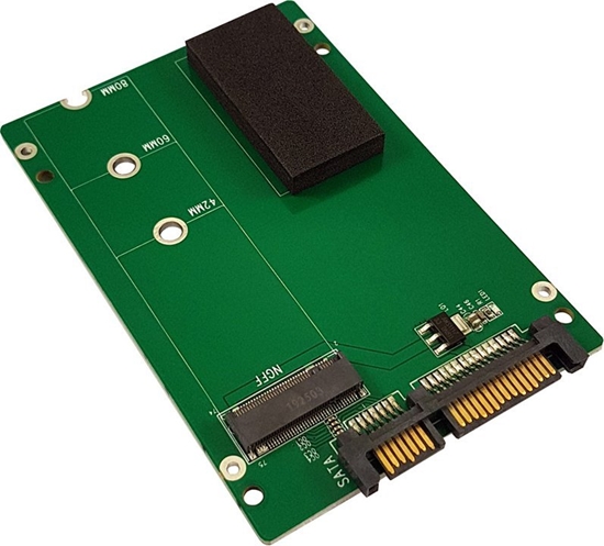 Picture of Kontroler LC-Power LC-Power LC-ADA-M2-NB-SATA drive converter card from SATA (2.5" / 6.35 cm) to M.2 (NGFF / SATA)