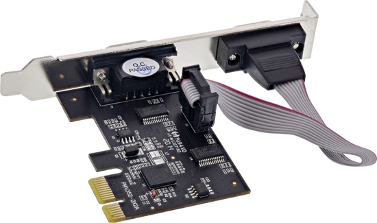 Picture of Kontroler Longshine Longshine interface card, 2 port serial, PCI Express I/O Card, LCS-6321M