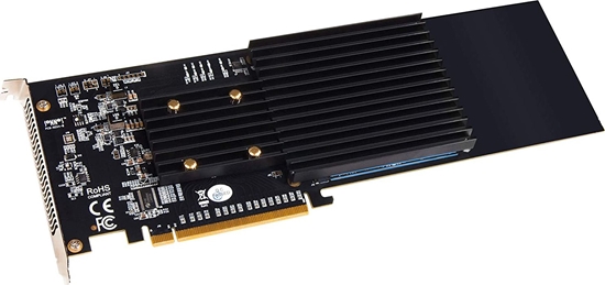 Picture of Kontroler Sonnet PCIe 3.0 x16 - 4x M.2 M-key M.2 4x4 Silent PCIe (SO-FUS-SSD-4X4-E3S)