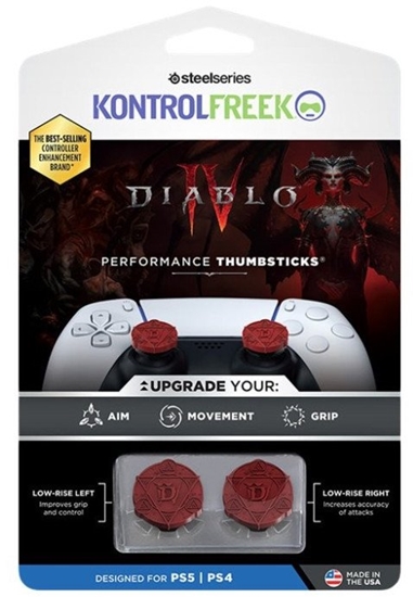 Изображение KontrolFreek Diablo IV  PS4  PS5  2 gab.  sarkana - Apvalks pogam