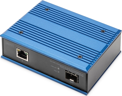 Picture of Digitus 10/100/1000Base-TX (PoE) to 1000Base-FX Industrial Media Converter