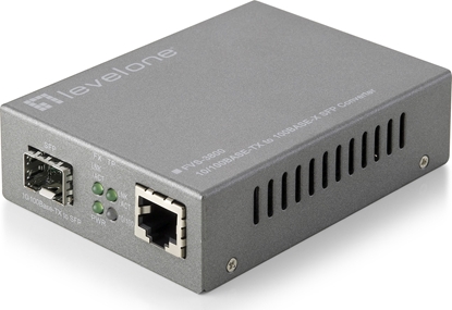 Picture of Level One LevelOne FVS-3800 tīlkla mediju pārveidotājs 100 Mbit/s Pelēks