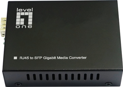 Picture of Level One LevelOne GVT-2015 tīlkla mediju pārveidotājs 1000 Mbit/s Multi režīms, Viens režīms Melns