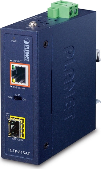 Изображение Konwerter wiatowodowy Planet PLANET IGTP-815AT konwerter sieciowy 1000 Mbit/s Niebieski