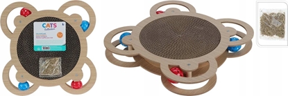 Attēls no Koopman DRAPAK DLA KOTA INTERAKTYWNA ZABAWKA 4 PIECZKI 35,5X35,5X4CM