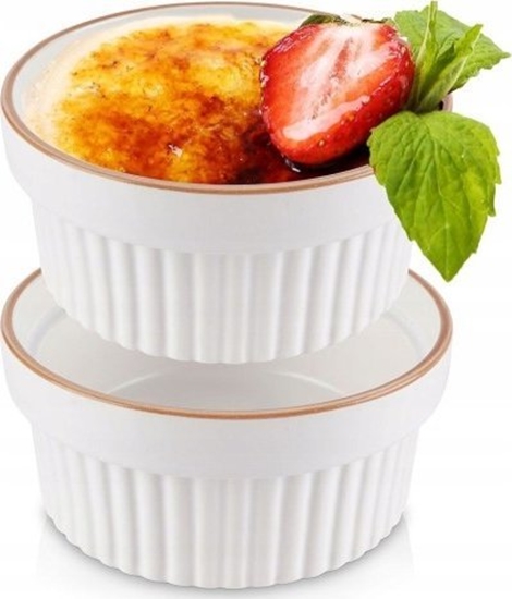Изображение Koopman Miseczki do zapiekania porcelanowe biae 2 sztuki