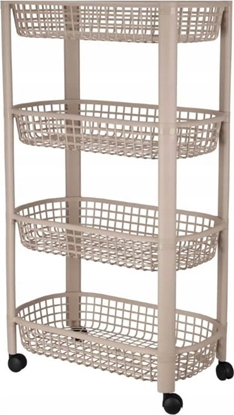 Attēls no Koopman Mobilny wózek beowy z 4 koszami 78,8x26x46,5cm