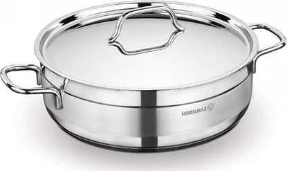Picture of KORKMAZ GARNEK DO ZAPIEKANIA STALOWY 18/10 ZE STALOW POKRYWK 26x8cm 4.2L KORKMAZ ALFA A1024