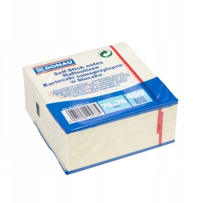 Attēls no Kostka samoprzylepna DONAU, 76x76mm, 1x400 kart., pastel, jasnoóty