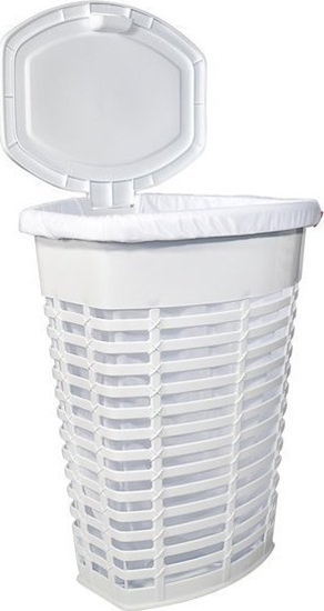 Изображение Kosz na pranie PRIMANOVA Kosz na bielizn z pokryw 50 l Palm biay