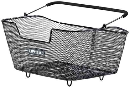 Attēls no Kosz na tylny baganik BASIL BASE M MULTI SYSTEM, MULTI System, stalowy czarny (NEW)