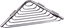 Attēls no Koszyk prysznicowy KAPITAN Corner shelf for shower Kapitan NETS 96 31, chrome