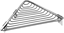 Picture of Koszyk prysznicowy KAPITAN Corner shelf for shower Kapitan NETS 96 36, chrome