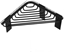 Attēls no Koszyk prysznicowy KAPITAN Corner shower shelf Kapitan NETS 96 31 55, black matte