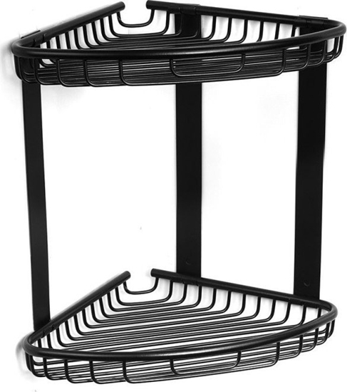 Picture of Koszyk prysznicowy KAPITAN Corner shower shelf Kapitan NETS 96 37 77 55, black matte