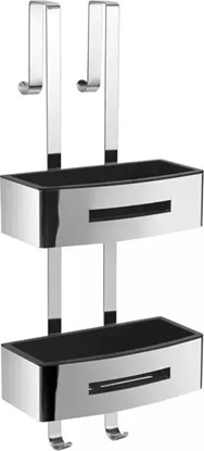 Picture of Koszyk prysznicowy Sourcing POSEIDON SHWR BASKET RECTANG POLISH/BLK