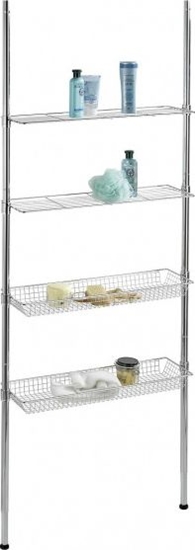 Picture of Koszyk prysznicowy Wenko wieszak prysznicowy i wannowy 71 x 65-285 cm chrom stalowy