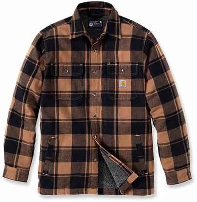 Attēls no Koszula Wierzchnia Carhartt Heav Flannel Brown