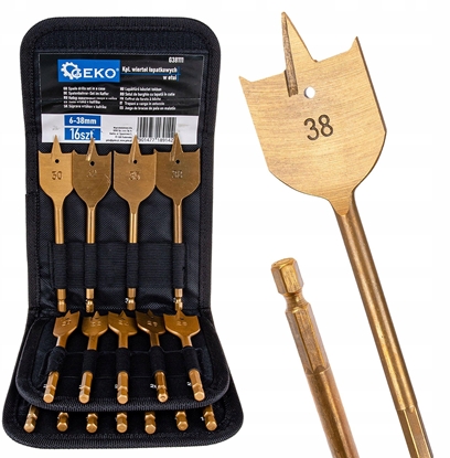 Attēls no Kpl. 16szt. wierte opatkowych w etui 6-38mm (10/20)