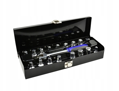 Attēls no Kpl. kluczy do korków oleju 3/8" 18szt./walizka metalowa/ (10)