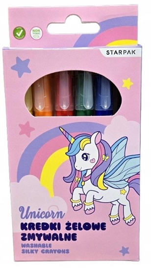 Picture of KREDKI ZMYWALNE 6KOL UNICORN WYKR STK PUD 12/144