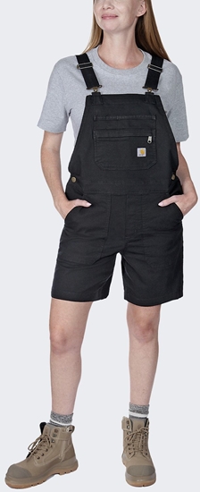 Picture of Krótkie Ogrodniczki Carhartt Rugged Canvas Black