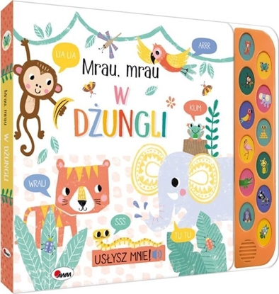 Picture of Ksieczka sensoryczna Usysz mnie Mrau Mrau w dungli