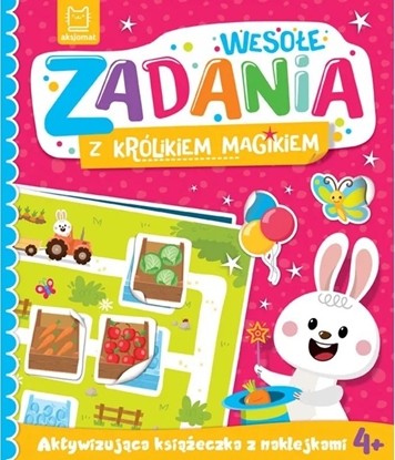 Attēls no Ksieczka Wesoe zadania z królikiem magikiem. Aktywizujca ksieczka z naklejkami 4+