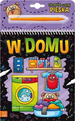 Attēls no Ksieczka Zdrapuj i szukaj pieska. W domu