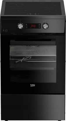 Picture of BEKO Cooker | FSM59305BDT | Hob type Induction | Oven type Electric | Black | Width 50 cm | Grilling | Depth 60 cm | 60 L