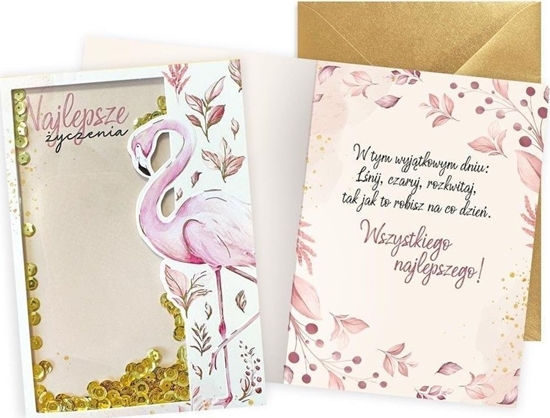 Picture of KUKARTKA Karnet B6 konfetti Uniwersalny flaming