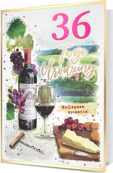 Picture of KUKARTKA Karnet B6 Urodziny (wymienne cyfry)