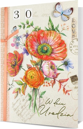 Picture of KUKARTKA Karnet B6 Urodziny (wymienne cyfry)