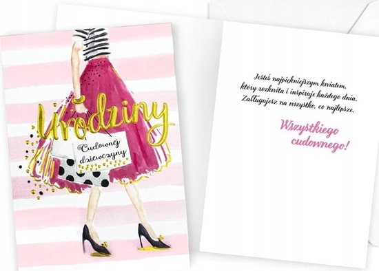 Picture of KUKARTKA Karnet B6 Urodziny cudownej dziewczyny