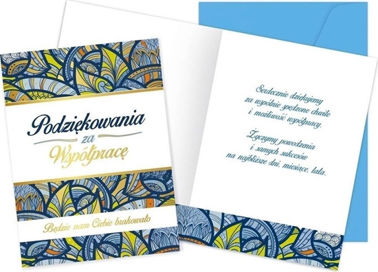 Picture of KUKARTKA Karnet Podzikowanie za wspóprac