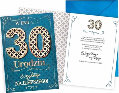 Picture of KUKARTKA Karnet Urodziny 30