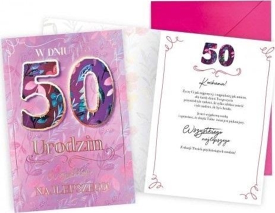 Picture of KUKARTKA Karnet Urodziny 50