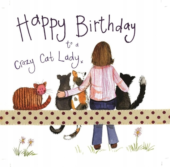 Picture of KUKARTKA Karnet Urodziny S178 Crazy Cat Lady Kociara