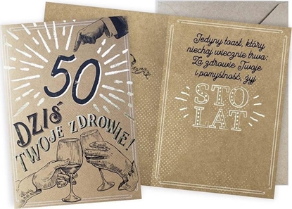 Picture of KUKARTKA Karnet Urodziny vintage 50
