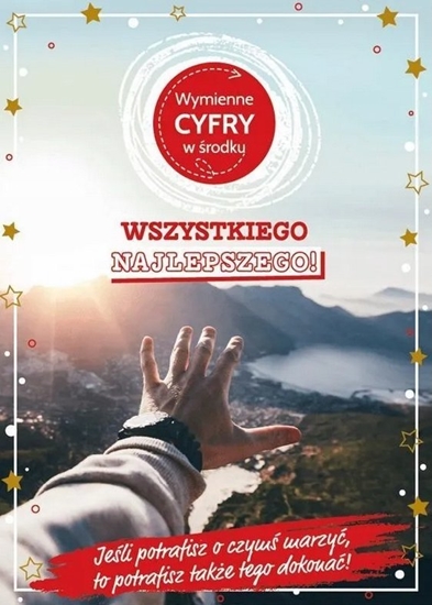 Picture of KUKARTKA Karnet Urodziny wymienne cyfry