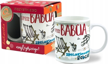 Attēls no KUKARTKA Kubek Premium Babcia