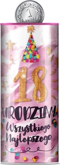 Picture of KUKARTKA Skarbonka puszka Urodziny 18