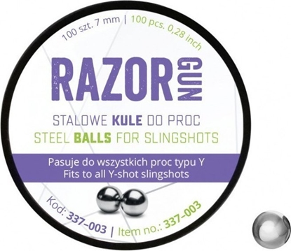 Picture of Kulki do procy RazorGun 7 mm 100 szt. (337-003)